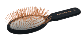 Gold Series Oval Gold Pin Brush