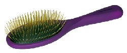 Large Oval Wood Pin Brush Purple